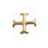 Pin's templier – Croix ancrée – Or vif