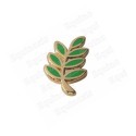 Pin\'s maçonnique – Branche d\'acacia émaillée vert – GM