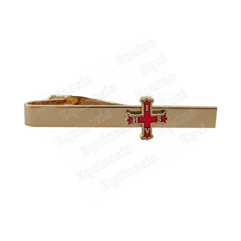 Pince-à-cravate maçonnique – Croix rouge de Constantin