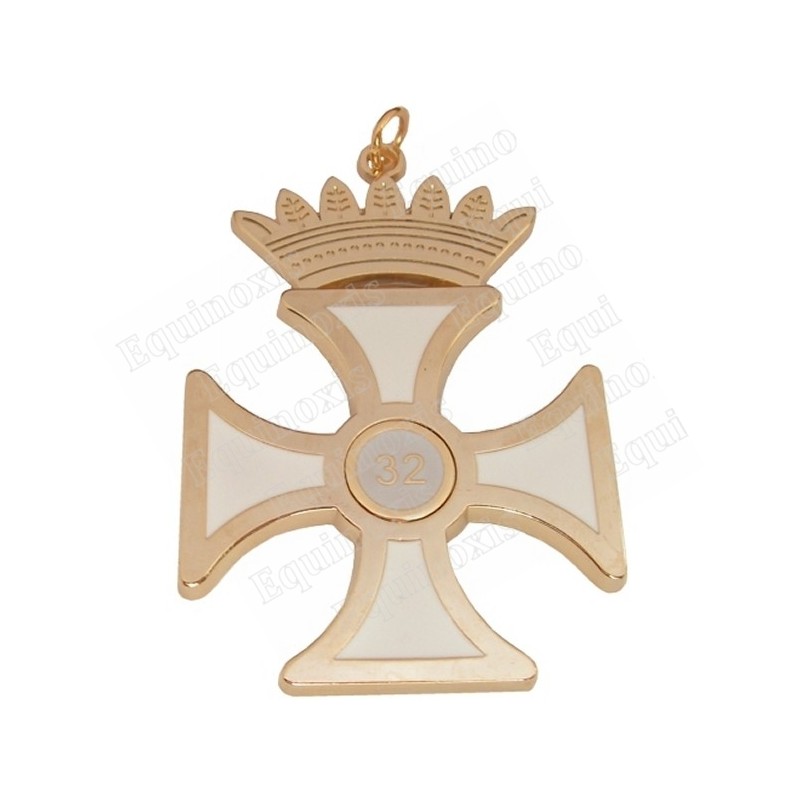Bijou maçonnique de grade – Croix de Sublime Prince du Royal Secret – 32ème degré