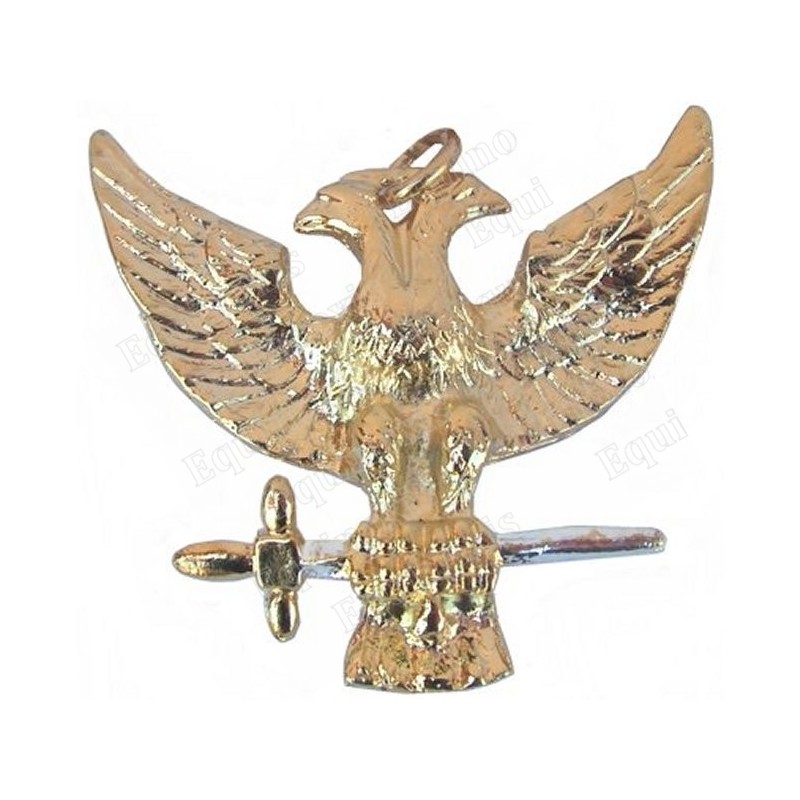 Bijou maçonnique de grade – Aigle bicéphale – Or vif