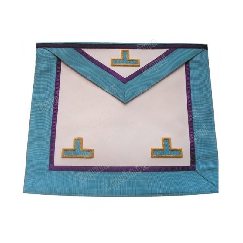Tablier maçonnique en faux cuir – Memphis-Misraïm – Vénérable Maître – 3 taus