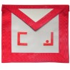 Tablier maçonnique en cuir – REAA – Maître – Lettres maçonniques