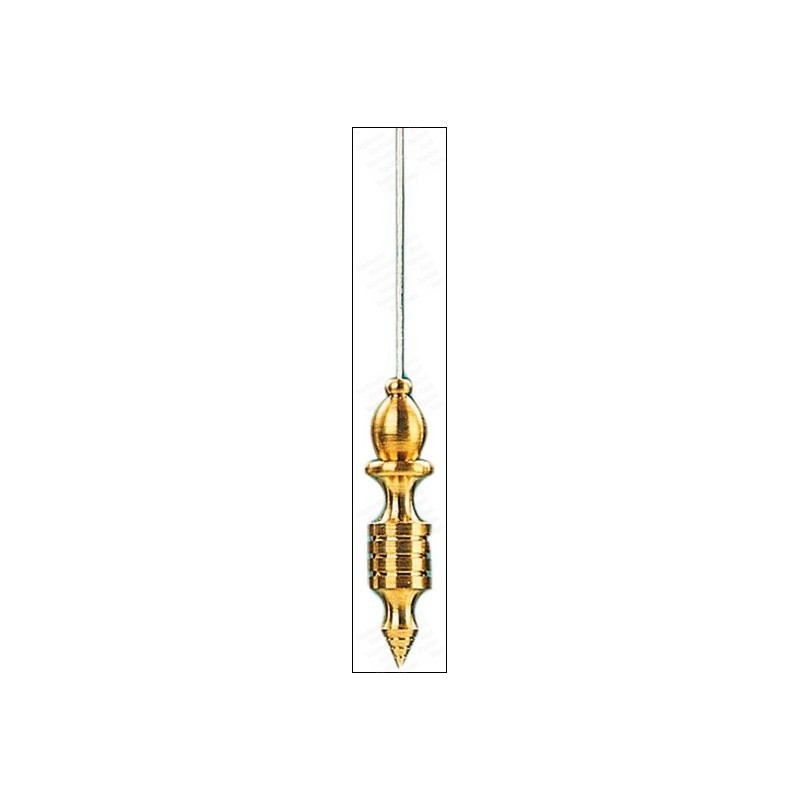 Pendule Triak En Laiton Doré - Pendule De Radiesthésie Pour Recherches Numériques, Hauteur 3,5 Cm, Qualité Artisanale