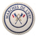 Badge / Macaron GLNF – Petite tenue provinciale – Passé Grand Porte-Etendard – Marches de l\'Est – Brodé machine