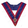 Sautoir maçonnique moiré – La Marque – Officier Provincial d'Honneur – Cocarde tricolore
