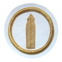 Badge / Macaron GLNF – Grande tenue nationale – Deuxième  Grand Surveillant – Brodé main