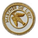 Badge / Macaron GLNF – Grande tenue provinciale – Passé Grand Expert – Marches de l\'Est – Brodé main