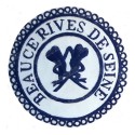 Badge / Macaron GLNF – Petite tenue provinciale – Grand Secrétaire – Beauce - Rives de Seine – Brodé main