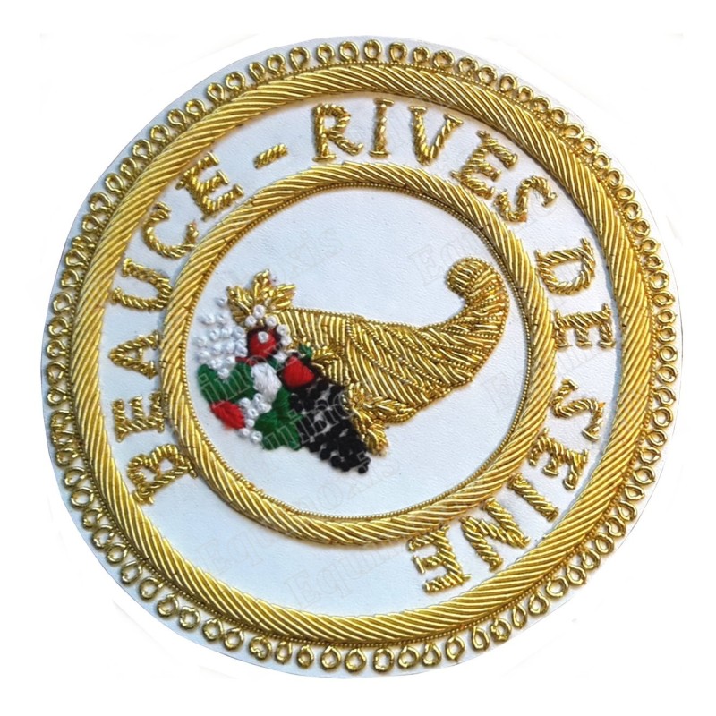 Badge / Macaron GLNF – Grande tenue provinciale – Grand Intendant – Beauce - Rives de Seine – Brodé main