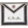 Tablier maçonnique en cuir – REAA – 30ème degré – Chevalier Kadosch – CKS
