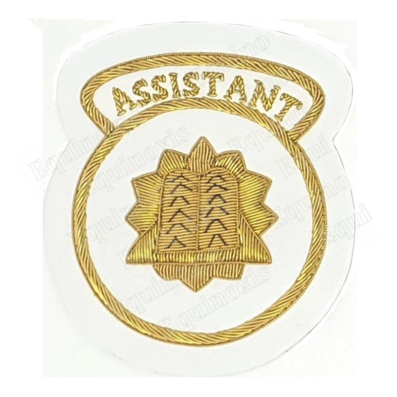 Badge / Macaron GLNF – Grande tenue nationale – Assistant Grand Elémosinaire – Brodé main