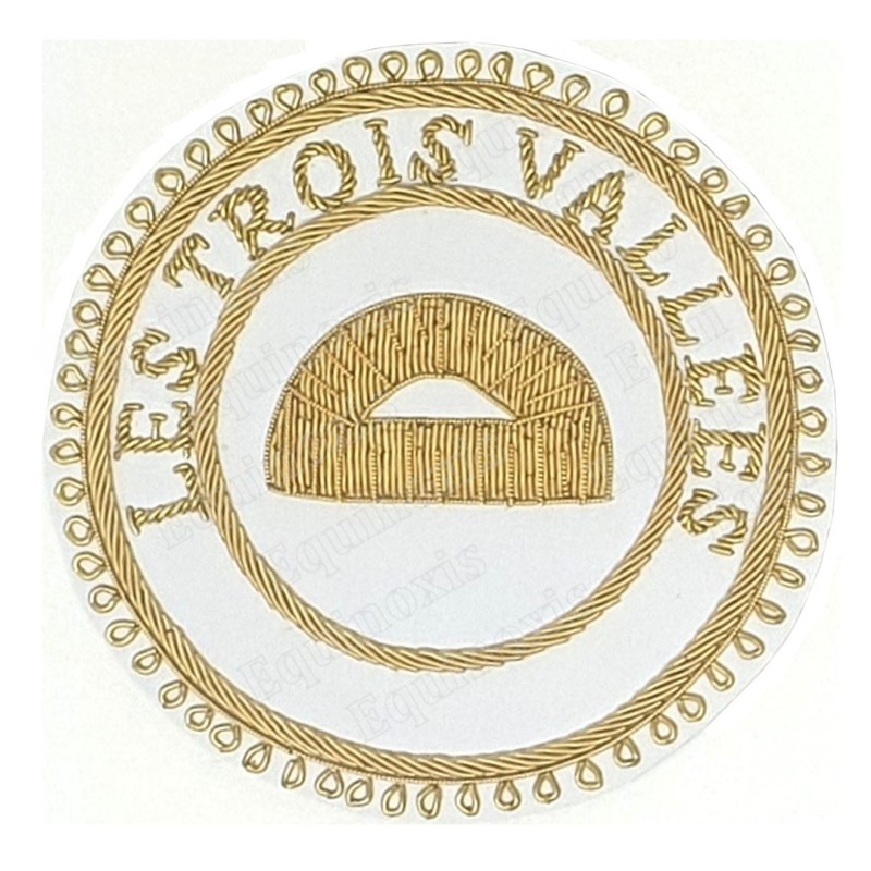 Badge / Macaron GLNF – Grande tenue provinciale – Grand Surintendant – Les Trois Vallées – Brodé main
